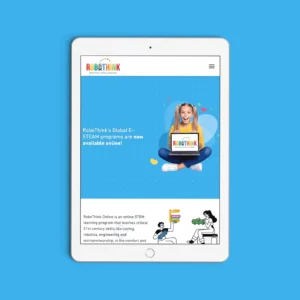  Tablet version of website for STEM edu-franchise business