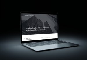 Landing page design for a Blockchain Investment Fund
