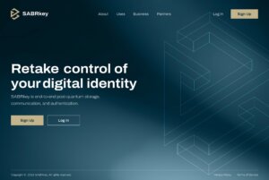 Homepage of SaaS Blockchain website
